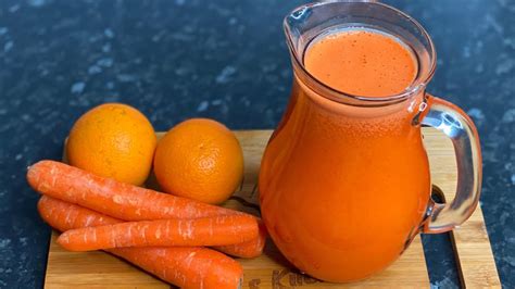 Carrot Orange Juice Drink For Brighter Skin And Glow From Inside