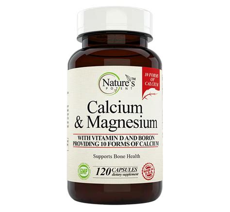 Buy Nature's Potent Calcium & Magnesium for Bone Support