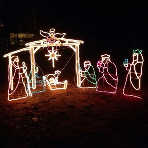 Outdoor Lighted Nativity Scene