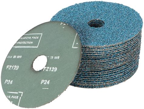 25 Pack 5 Inch Zirconia Resin Fiber Disc 60 80 120 Grit Sanding Grinding Discs Ebay