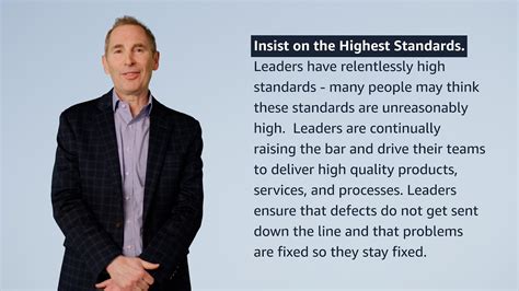 Insist On The Highest Standards Leadership Principle Explained By