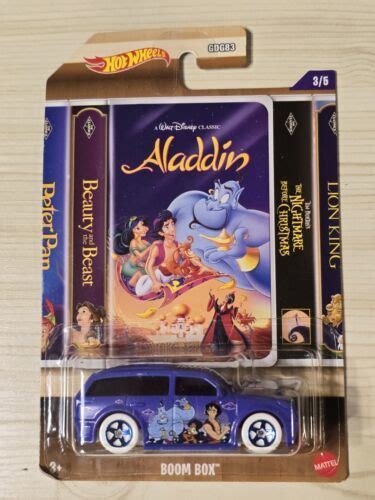 Mattel Hot Wheels Disney Aladdin Boom Box Purple New On Card