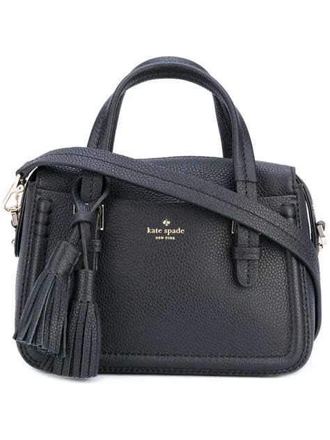 Lyst Kate Spade Hanging Tassel Tote In Black