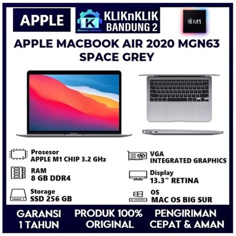 Jual Laptop Macbook Air M1 Ram 8 Gb Ssd 256gb Garansi 1 Tahun Ibox