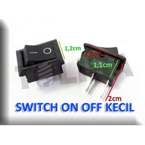 Jual Rocker Saklar Switch On Off Kecil 2 Pin 2 Kaki On Off Kotak Hitam