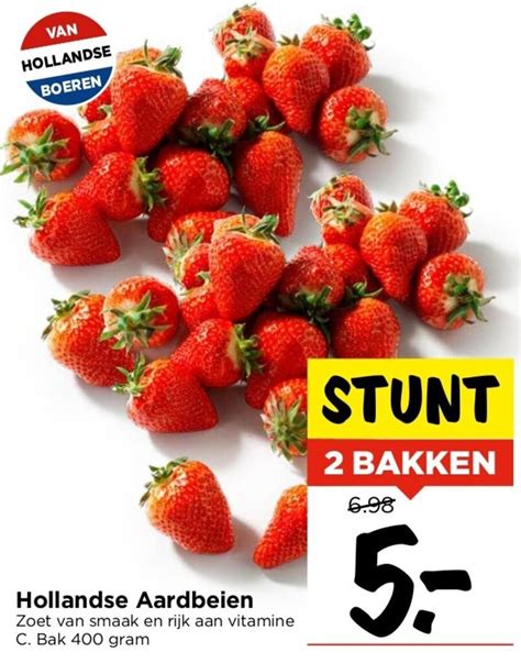 Hollandse Aardbeien 400g Aanbieding Bij Vomar Voordeelmarkt