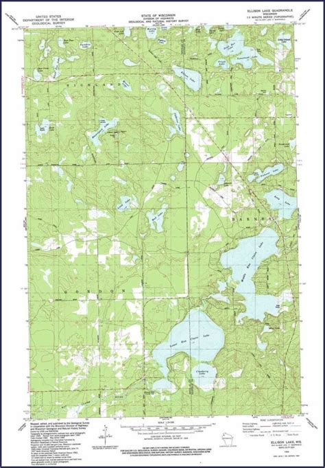 Wisconsin Topographic Lake Maps - Map : Resume Examples #ygKzk69z3P