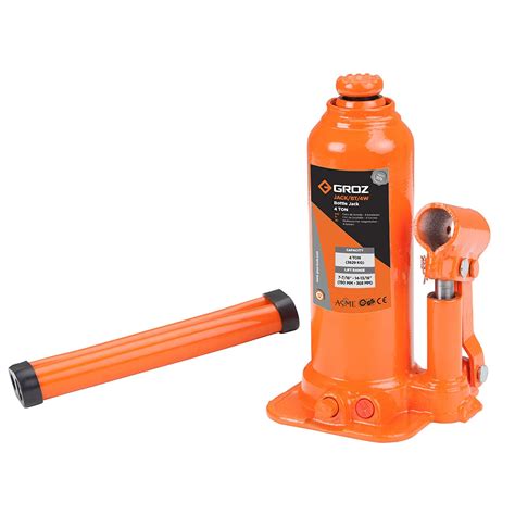 GROZ 4 Ton 2021 Model Hydraulic Bottle Jack JACK BT 4W AMZ Toolz4Industry