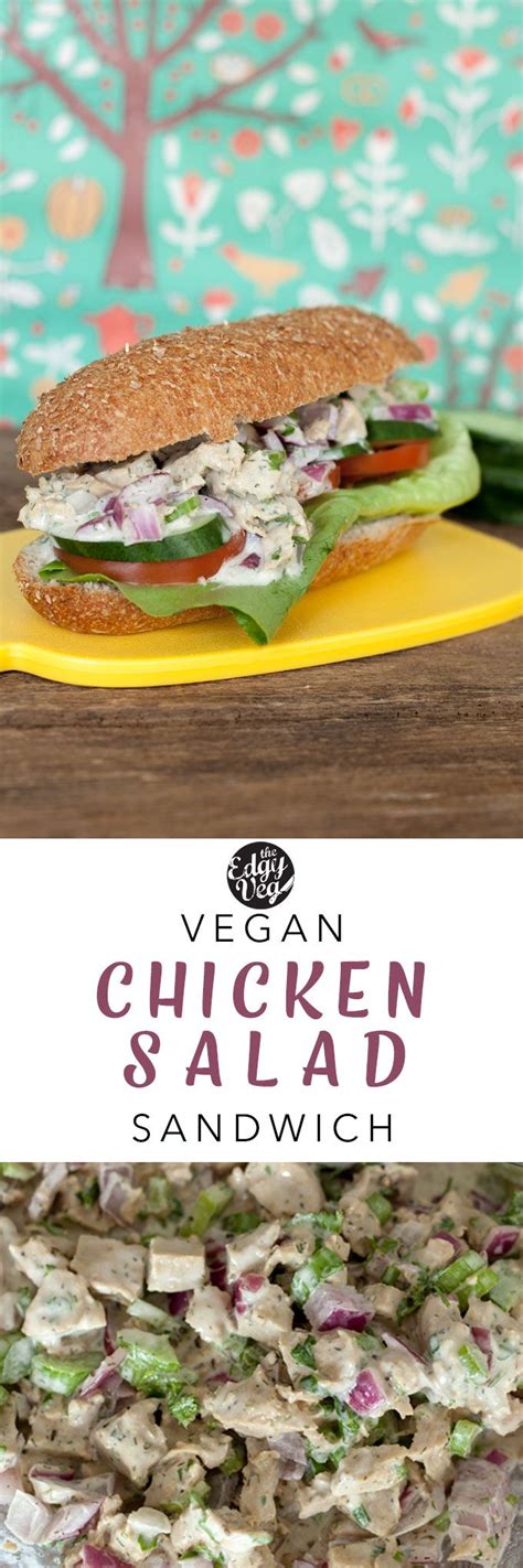 Vegan Chicken Salad Sandwich Recipe Vegan Chicken Salad Edgy Veg