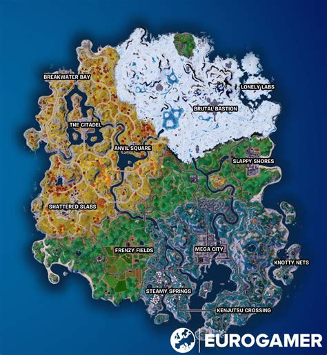 Fortnite Chapter 4 Season 2 Map Named Locations And Landmarks