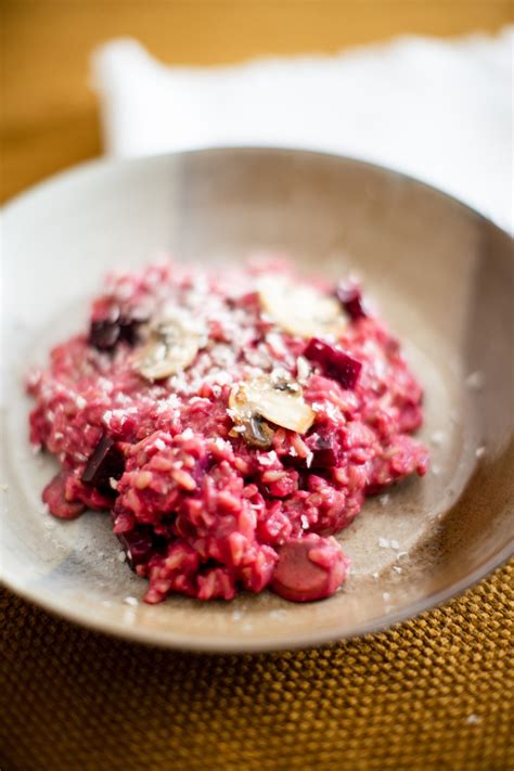 Receita Risoto De Aveia Beterraba E Cogumelos