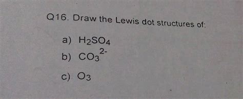 Draw H2so4 Lewis Dot Structure