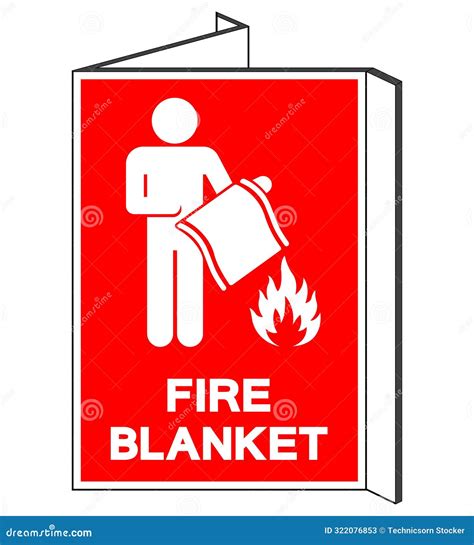 Fire Blanket Symbol Sign Vector Illustration Isolate On White