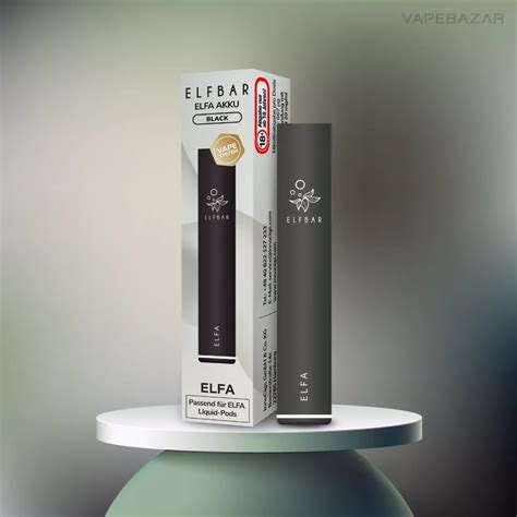 Elf Bar Pod Elfa Kit Back Schwarz Nur Vapebazar