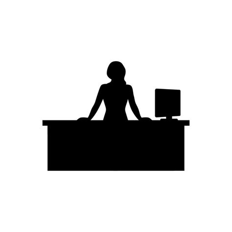 Office Worker Silhouette Vector Art, Icons, and Graphics for Free Download