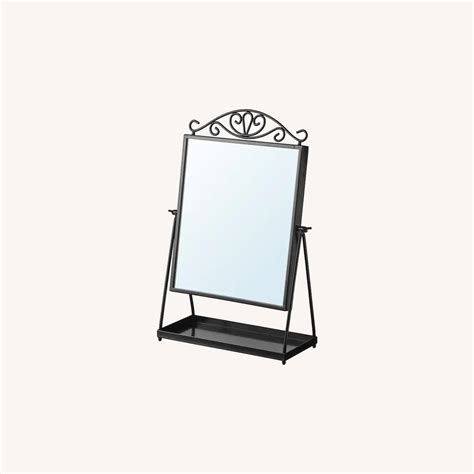 Ikea Karmsund Black Table Mirror Aptdeco