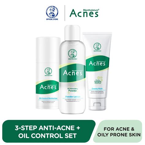 Mentholatum Acnes 3 Step Anti Acne Oil Control Set Face Wash