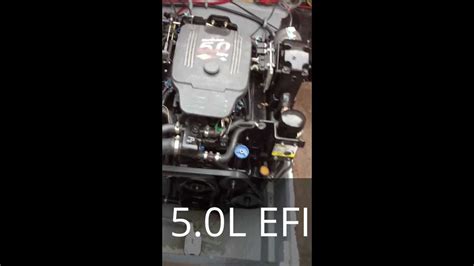 5 0l Efi Mercruiser Engine Start Youtube