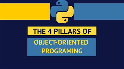 The 4 Pillars Of Object Oriented Programming Youtube