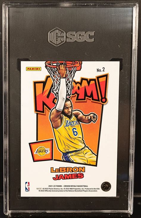 3865 LEBRON JAMES 2021 Panini Crown Royale KABOOM SP SSP SGC 10 EBay