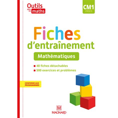 OUTILS POUR LES MATHS CM1 2020 FICHES D ENTRAINEMENT 9782210506589