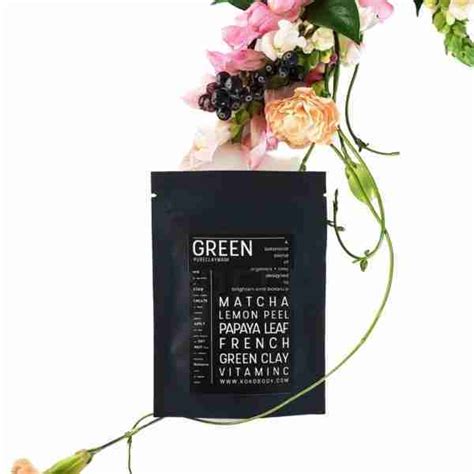 Green Clay Mask | Matcha Papaya Vitamin C Skin Brightening Mask