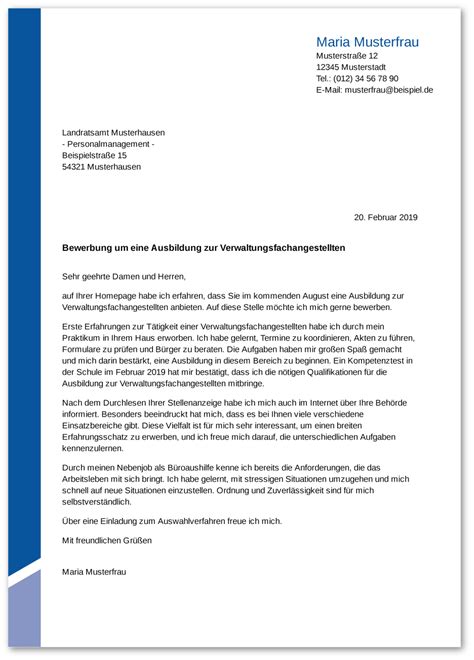 Muster Anschreiben Bewerbung Ausbildung Industriekaufmann