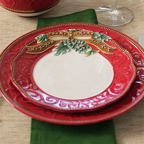 Fitz and Floyd Yuletide Holiday Dinnerware Set | Pricepulse