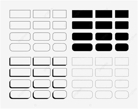 Rectangle Shape With Rounded Corner Background Simple Scribble