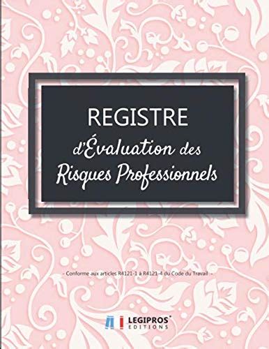 Amazon Registre Des Risques Professionnels V2 10 Format Large