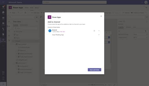 Создание приложения из списка в Microsoft Teams Power Apps