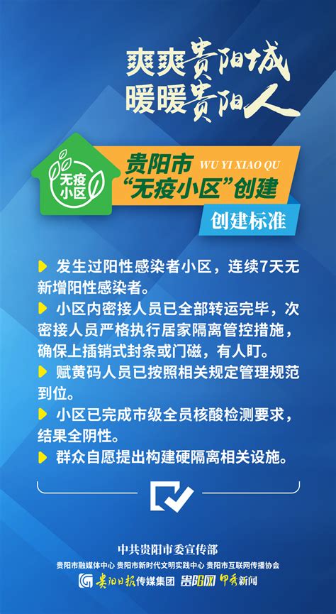 一组海报看懂贵阳如何创建“无疫小区”财经头条