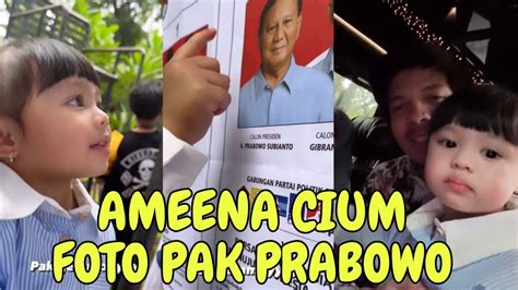 Sus Iroh Ngakak Ameena Cium Foto Pak Brabowo Youtube