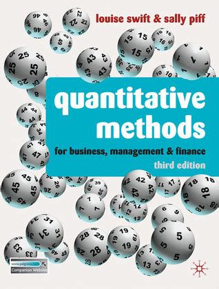 Epub Free PDF Quantitative Methods For Business Management And