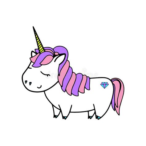 Ejemplo Lindo Del Vector Del Unicornio Ilustraci N Del Vector