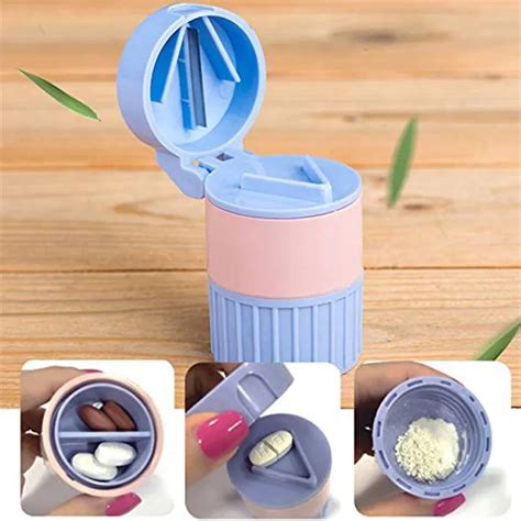 New 1pcs 4 Layer Powder Tablet Grinder Powder Pill Cutter 4 In 1