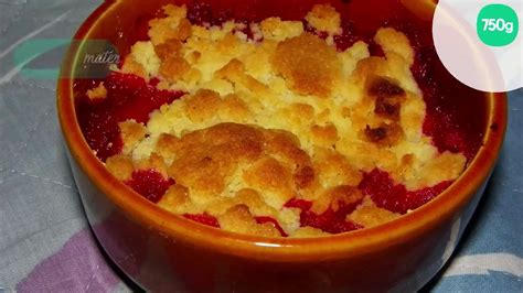 Crumble fraise rhubarbe Vidéo Dailymotion