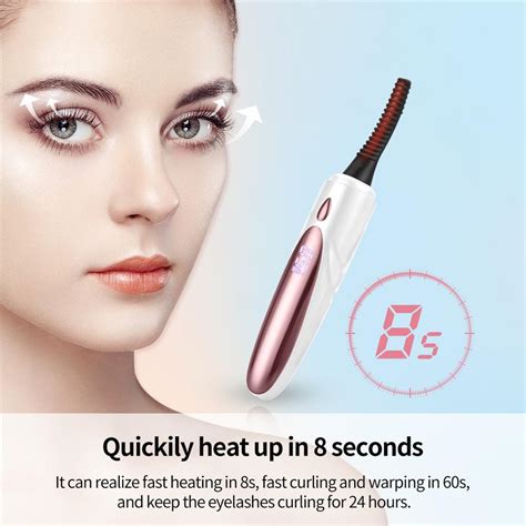 Satın Alın Ckeyin Electric Heated Eyelash Curler Usb Rechargeable 4