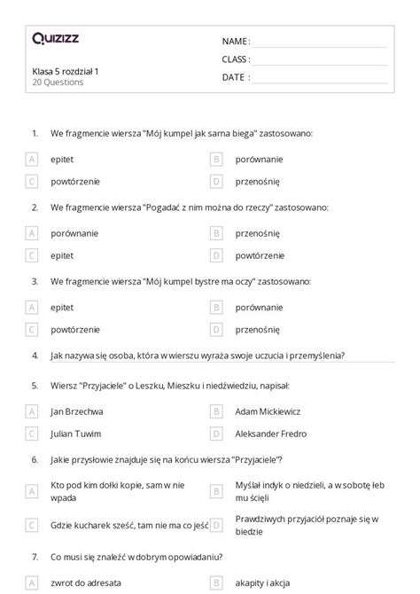 Ponad Tryby Czasownika Arkuszy Roboczych Dla Klasa W Quizizz