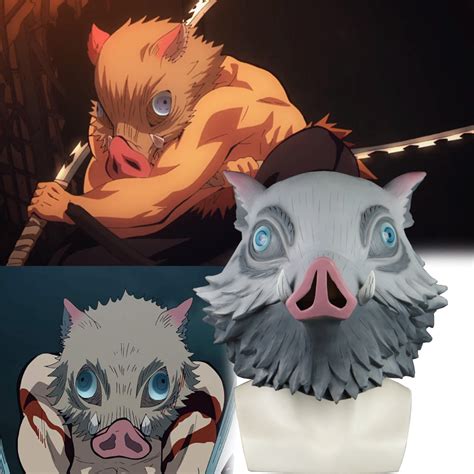 Demon Slayer Kimetsu no Yaiba Cosplay Hashibira Inosuke Mask Wild Boar ...