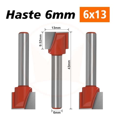 Fresas Reta Paralela Kit Haste Mm X Mm Tupia Cnc Router