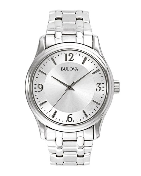 Mens Corporate Collection Silver Tone Stainless Steel Watch Silver Dial Power Sales