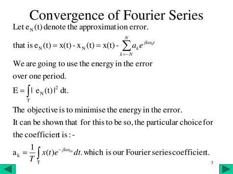 Ppt Convergence Of Fourier Series Powerpoint Presentation Free