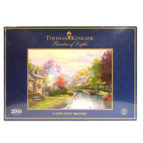 Thomas Kinkade Lamplight Brooke Jigsaw Etsy