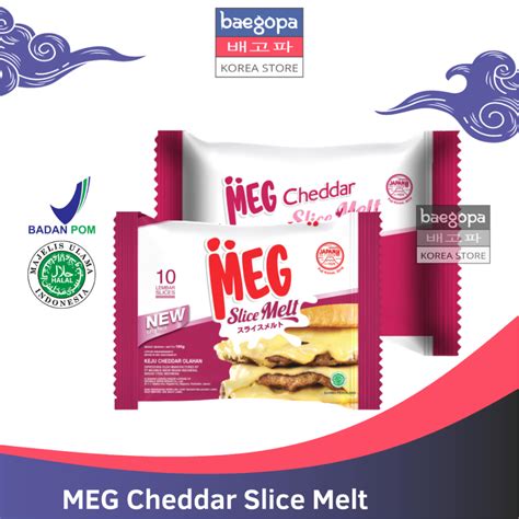 Jual MEG CHEESE Keju Cheddar Slice Melt 20 Lembar Halal Easy Melt