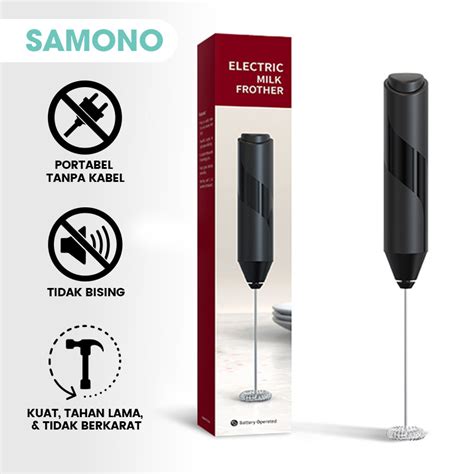 Jual Samono Pengocok Susu Milk Frother Portable Foam Kopi Susu Latte