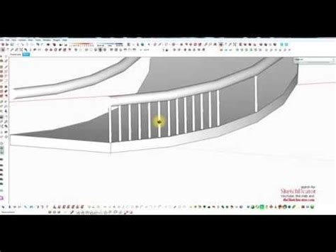 Build A Curved Ramp Quickly In Sketchup Youtube