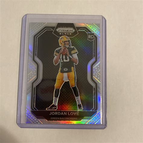 Panini Chronicles Pb Jordan Love Prizm Black Silver Rookie Card