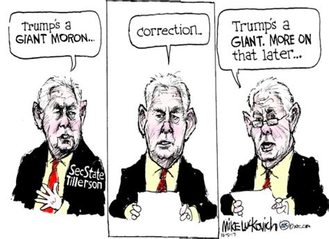 Cartoons Rex Tillerson And The Moron