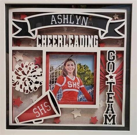 Custom Cheerleading Shadow Box Etsy